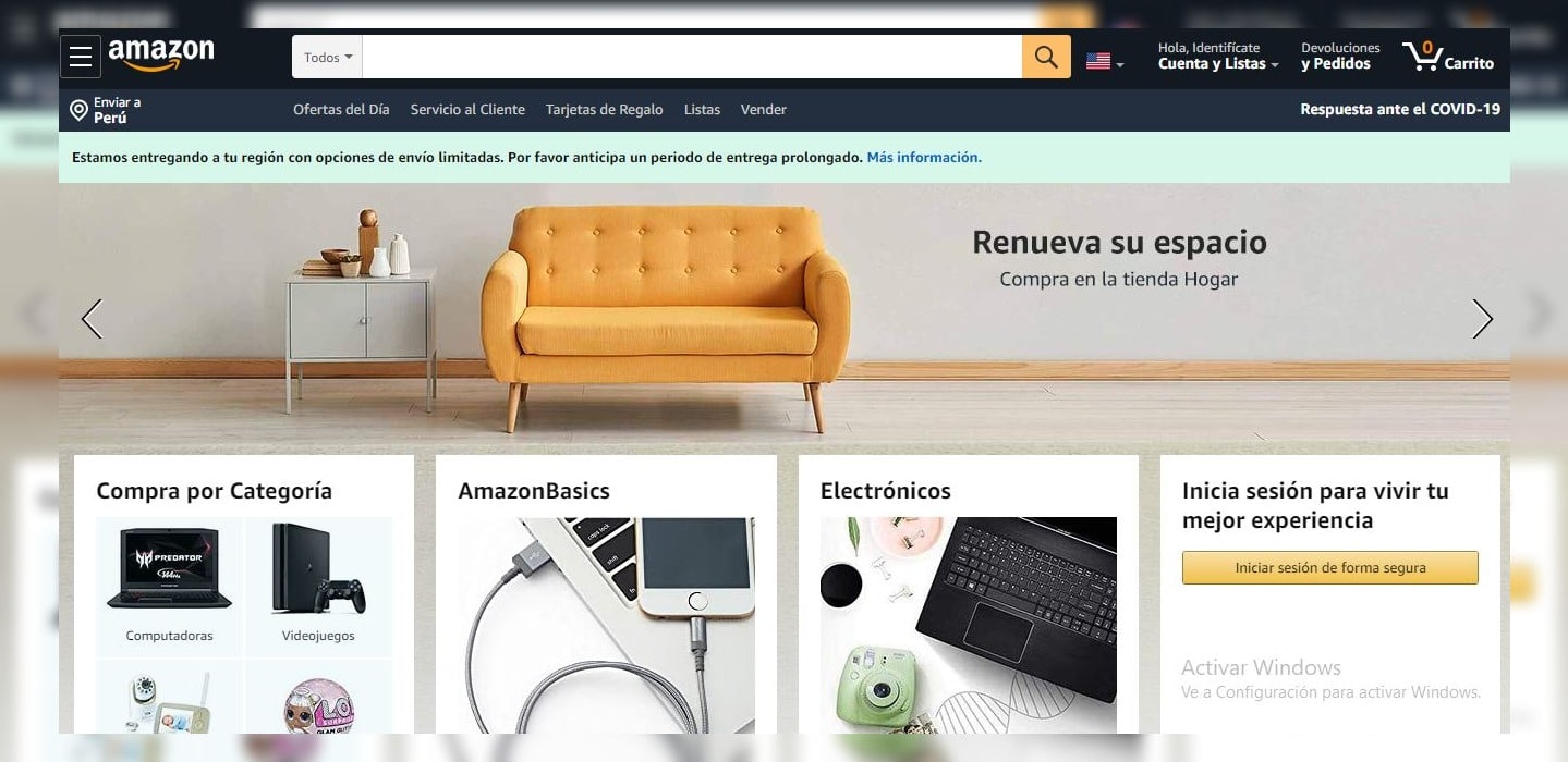 Comprar en USA desde Perú 2019
