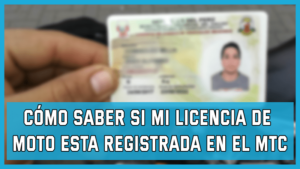 verificar licencia de conducir en sistema mtc