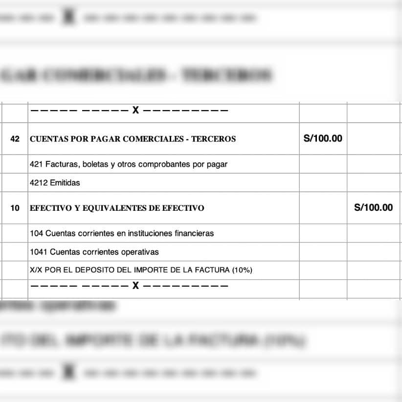 como hago el registro de asiento contable con detracción 2021